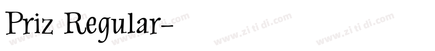Priz Regular字体转换